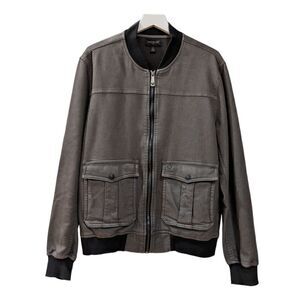 True Religion Bomber Jacket Grey Men's Size L